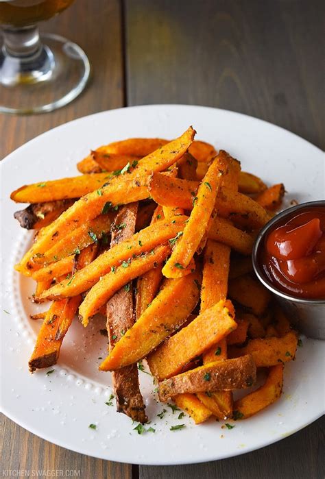 baked sweet potato fries recipe kitchen swagger