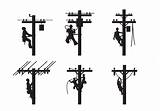 Lineman Vector Silhouette Pole Clipart Svg Power Electrician Clip Vecteezy Icons Electrical Tattoo Linemen Graphics Choose Clipground Cricut Gifts Stencils sketch template