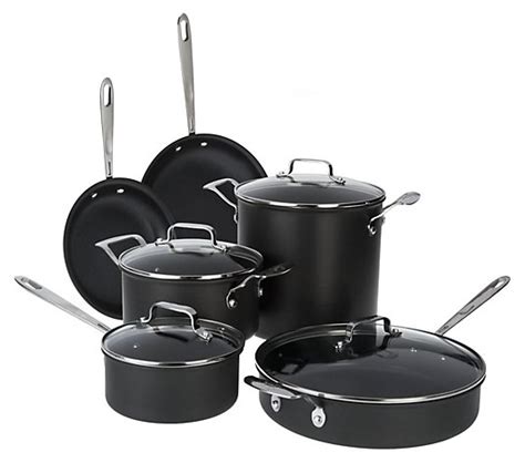 emeril by all clad 10 piece hard anodized cookware set