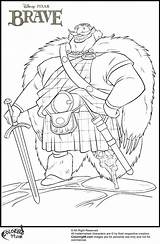 Coloring Pages Brave Disney King Fergus Getcolorings Ministerofbeans sketch template