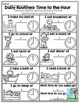 Daily Activities Routine Time Routines Worksheets Kids Worksheet Activity English Hour Teaching Telling Students Learning Tell Grade Predictability Great Printable sketch template
