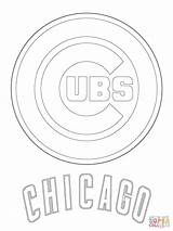 Cubs Chicago Logo Coloring Pages Silhouettes sketch template