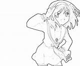 Haruhi Suzumiya Character Coloring Pages sketch template