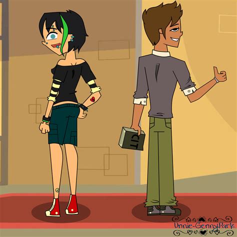 total drama genderbent duncan and courtney by unnie gennypark on