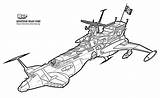 Spaziale Albator Harlock Nave Astronavi Bianca Gialla Farina Atlantis Cartoni Animati Fumetti Spezza Robottoni sketch template
