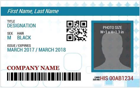 creative temporary id card template  ms word  temporary id