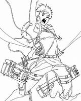 Eren Yeager Line Deviantart Anime sketch template