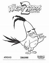 Chuck Bird Sheets Mighty Eagle Malvorlage Coloriage Pigeon Sonypictures Stimmen Stemmen sketch template