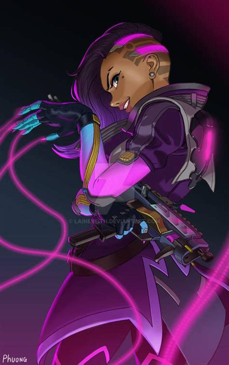 [overwatch] sombra by lainekeith on deviantart