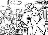 Coloring Aristocats Pages Marie Disney Paris City Wecoloringpage Color Getdrawings Getcolorings Aristocat sketch template