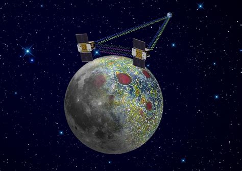 twin probes  circle moon  study gravity field  archaeology news network