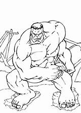 Hulk Coloring Pages Incredible Do sketch template