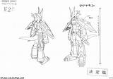 Lineart Sketchs Digiduo Magnamon Digimon sketch template