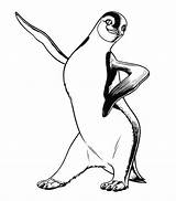 Coloring Template Penguin Feet Happy Pages Printable Drawing Adelie Sliding Clipart Templates Kids Penguins Animal Getdrawings Print Sketch Popular Color sketch template