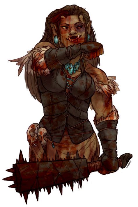 13 half orc druid ideas female orc fantasy characters character
