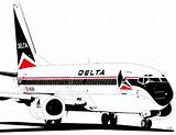Boeing Delta Air Lines Drawings Ink Choose Board Explore sketch template