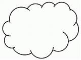 Coloring Pages Clouds Library Clipart Cloud Bubble Thought Resolution High sketch template
