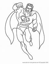 Coloring Superhero Pages Print sketch template