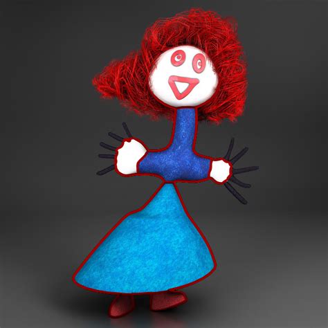 Redhead Doll 3d Model Cgtrader