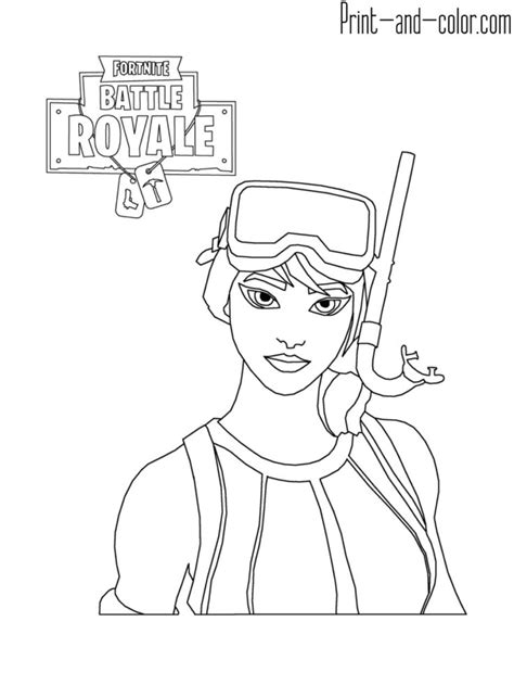 printable fortnite coloring pages kit