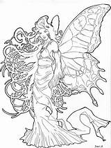 Mucha Alphonse Adulte Fairies Pintar Hadas Colorier Lineart Mandalas sketch template