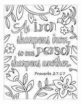 Proverbs sketch template