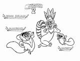 Coloring King Pages Julien Madagascar Lemur Getdrawings sketch template