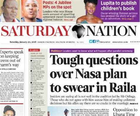 daily nation   spot  anti raila coverage business today kenya