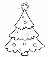 Tree Christmas Coloring Pages Printable sketch template