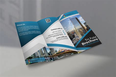modern tri fold brochure design template  flat style graphicsfamily