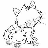 Embroidery Cat Coloring Pages Designs sketch template