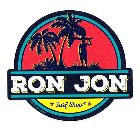 ron jon palm surf sticker large decals