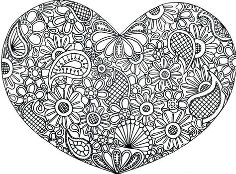 printable heart coloring pages  kids  printable heart