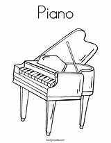 Piano Coloring Pages Music Keyboard Outline Drawing Print Kids Printable Angel Twistynoodle Sheets Colouring Color Cartoon Noodle Twisty Getcolorings Drawings sketch template