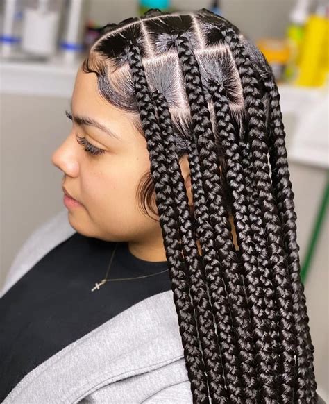 20 cute knotless braids hairstyles 2021 fabulous knotless box braids