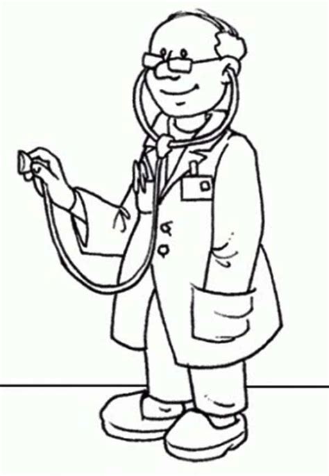 doctor   check patient medical condition coloring page coloring