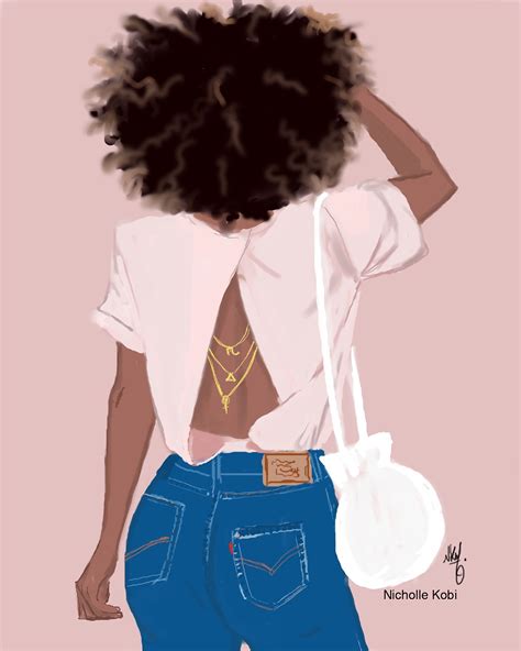 nicholle kobi illustrations♠️ pinterest black girls black girl