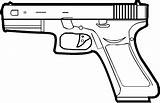 Handgun Transparent Clipground Crmla sketch template