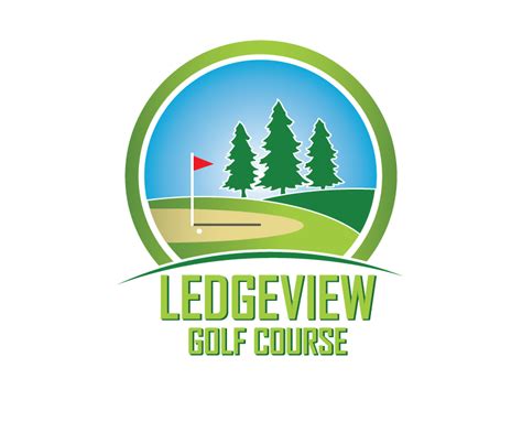 modern upmarket golf  logo design  ledgeview golf