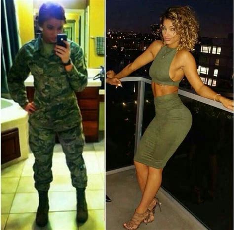 Military Girl Look Plus Size Fitness Motivation Female Soldier