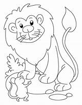 Lion Mouse Coloring Pages Clipart Witch Wardrobe Lions Color Kids Printable Story Daniel Sheets Print Cartoon Getcolorings Preschool Choose Board sketch template