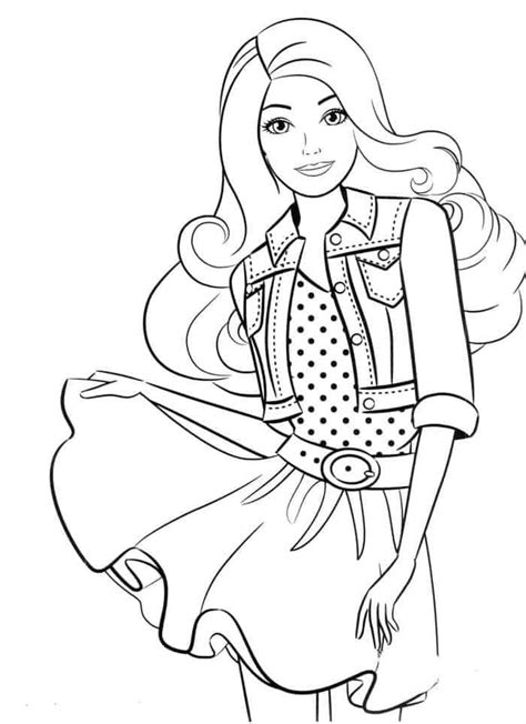 stylish barbie coloring pages disney princess coloring pages