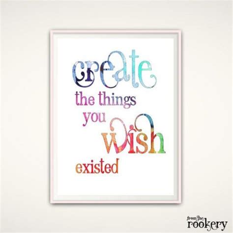 typographic print create the things you wish existed