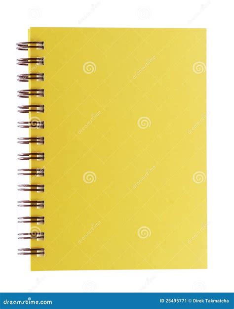 yellow notebook stock image image  book note bind
