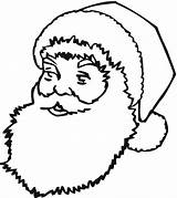 Santa Claus Coloring Pages Face Printable Kids Template Drawing Beard Outline Colouring Templates Clipart Christmas Clause Sheets Old Crafts Clipartmag sketch template