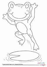Frog Hopping Colouring Pages Frogs Activityvillage Become Member Log Village Activity Explore sketch template