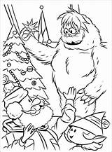 Coloring Pages Rudolph Reindeer Snowman Christmas Abominable Nosed Red Book Yeti Kids Printable Drawing Bumble Color Yukon Toddlers Sheet Print sketch template