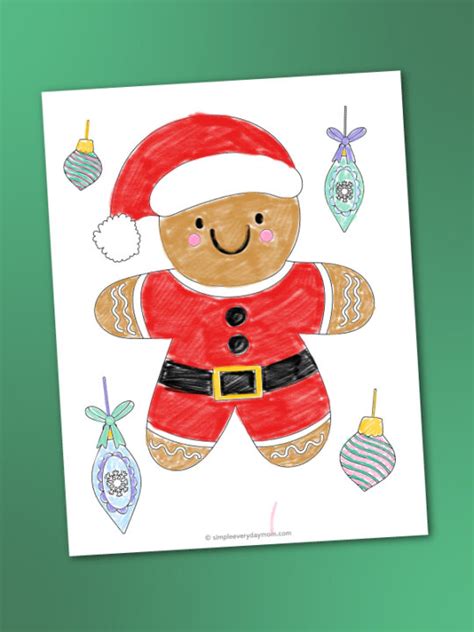 gingerbread man coloring pages  kids  printable