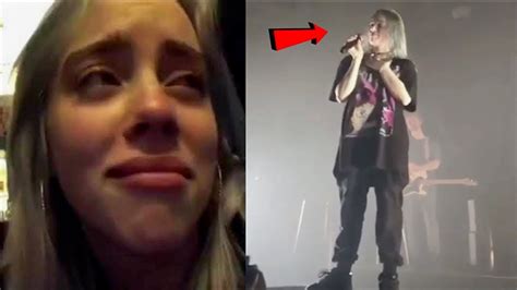 billie eilish  emotional  crying   concert youtube