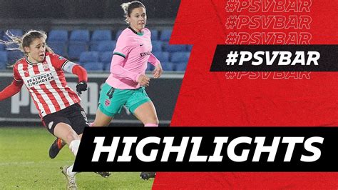 official uwcl debut psv vrouwen highlights psv vrouwen fc barcelona youtube